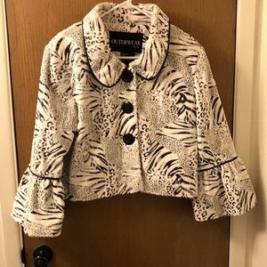 Beautiful Animal Print Dressy Top for New Years.